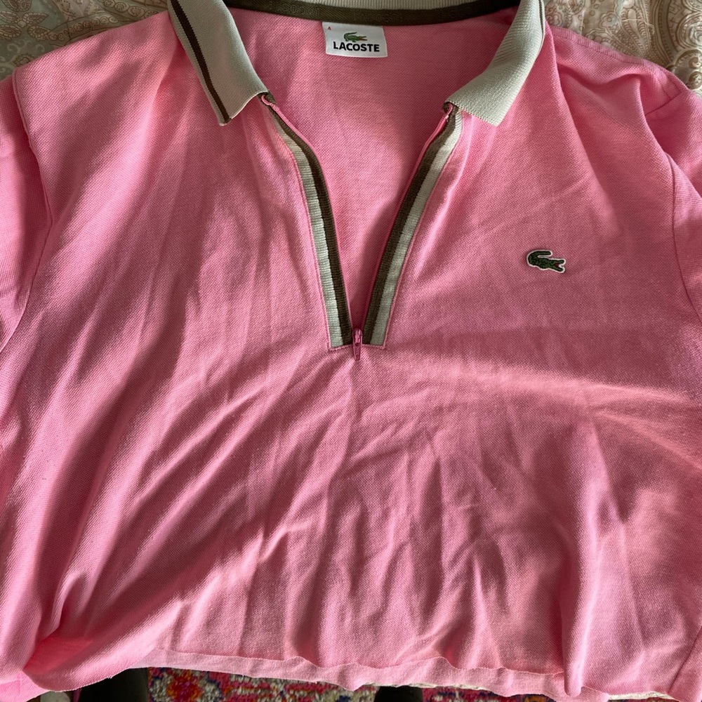 Vintage cropped Lacoste shirt